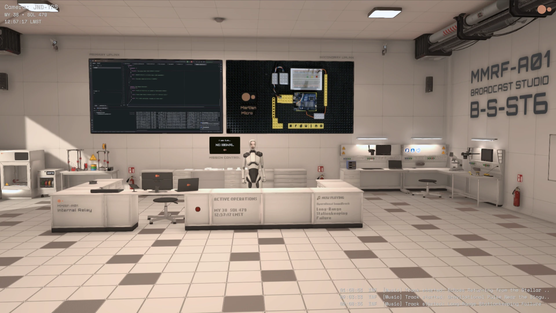 The Broadcast Studio within Station A01